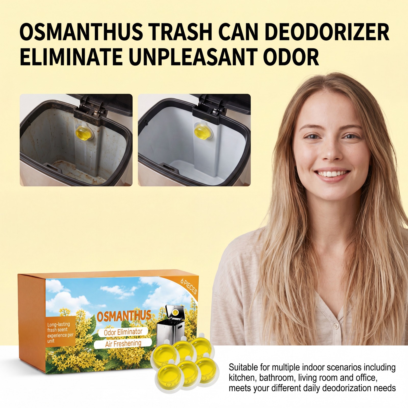 6x Osmanthus Trash Can Deodori - огляд і ціна Home Bathroom Freshener