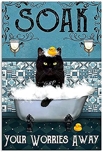 Funny Cat Bathroom Quote Metal - огляд і ціна Home Bathroom Quotes