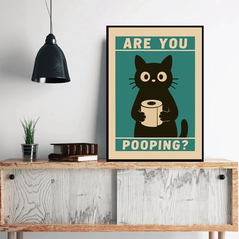 Funny Animal Toilet Poster Car - огляд і ціна Home Bathroom Quotes