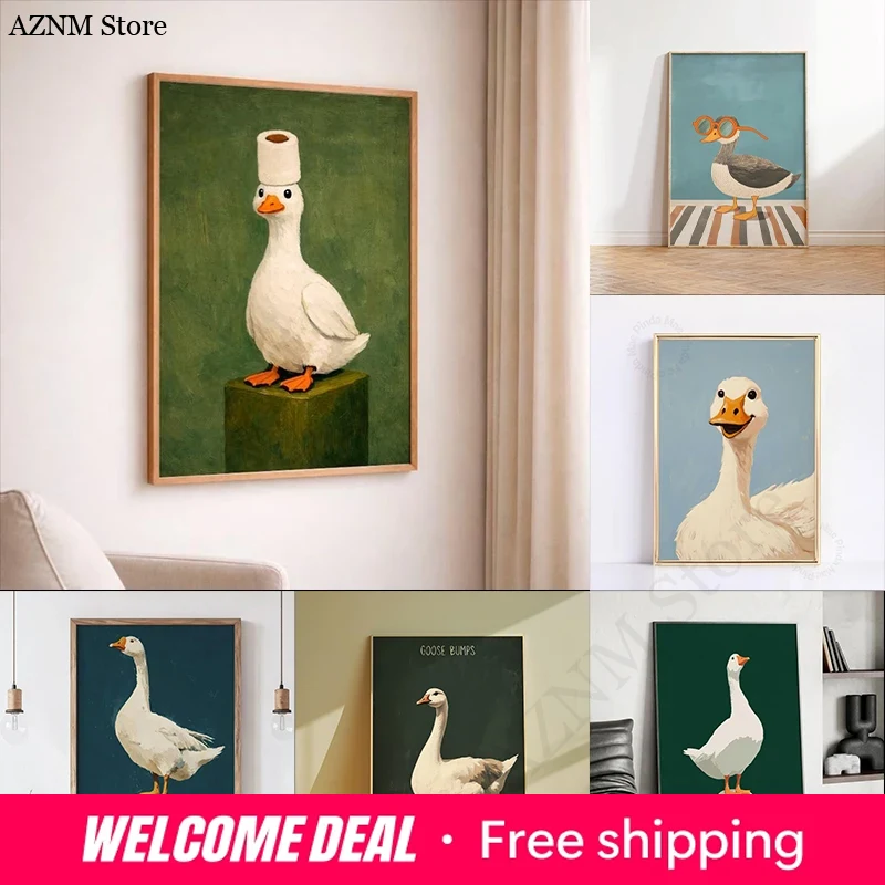 Duck Goose Poster, Funny Bathr - огляд і ціна Home Decor Bathroom Ideas