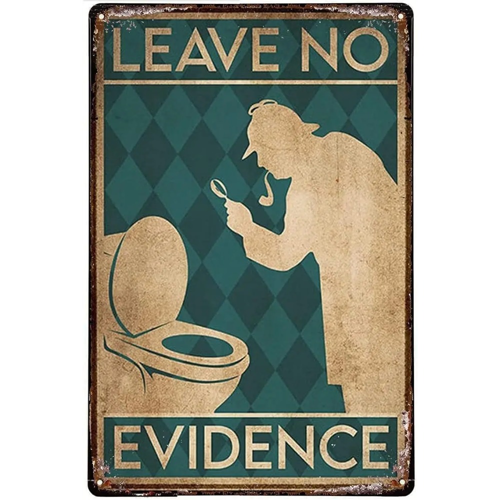 Vintage Funny Quote Metal Tin  - огляд і ціна Home Bathroom Quotes