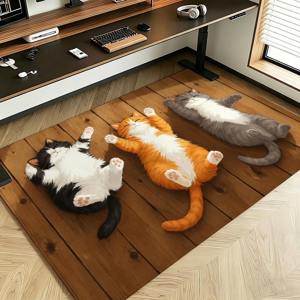 Funny Lazy Cats on Wood with W - огляд і ціна Home Bathroom Quotes