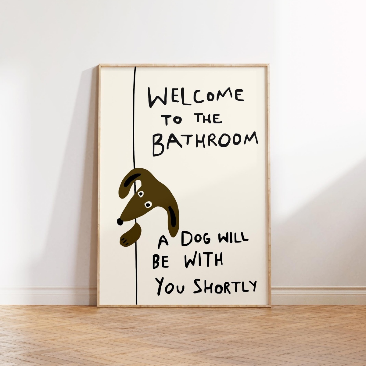 Funny Cute Dog Quote Canvas Pr - огляд і ціна Home Bathroom Quotes