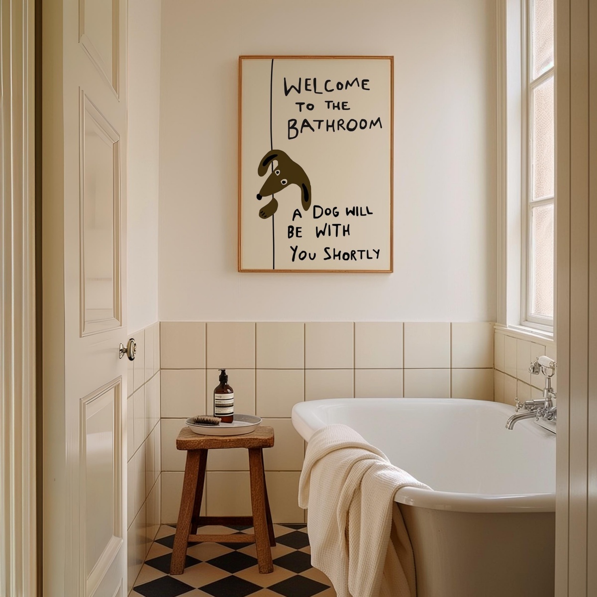 Funny Cute Dog Quote Canvas Pr - огляд і ціна Home Bathroom Quotes