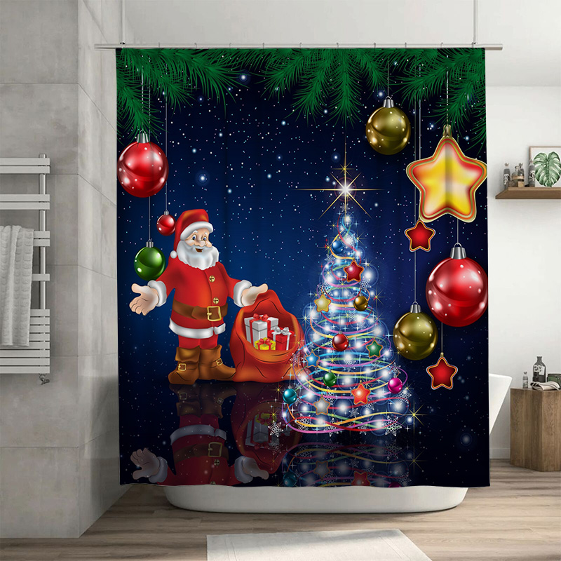 TU Christmas Shower Curtain Sa - огляд і ціна Home Decor Bathroom Ideas
