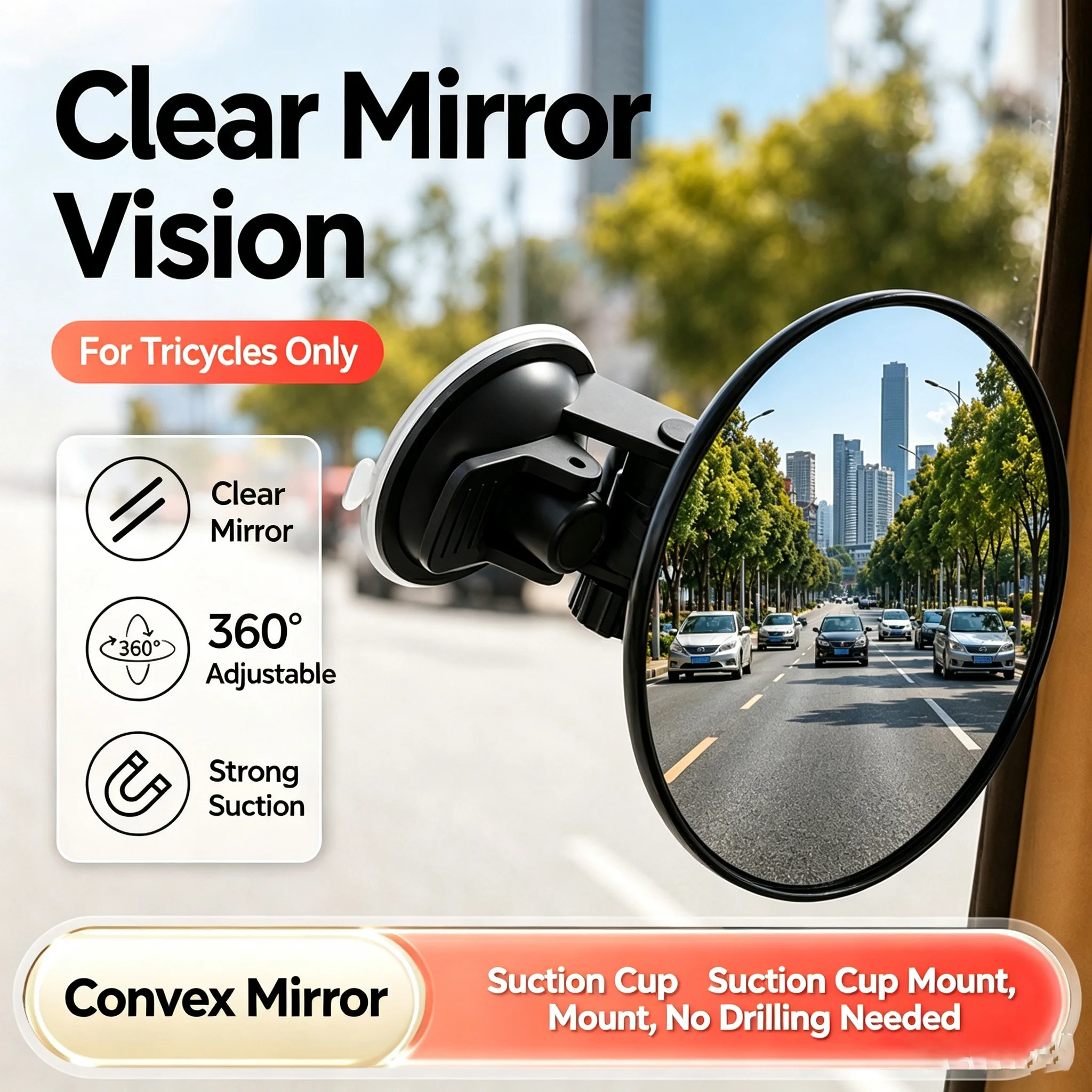 360 Degree Rotatable HD Blind  - огляд і ціна Shaving Mirror Suction