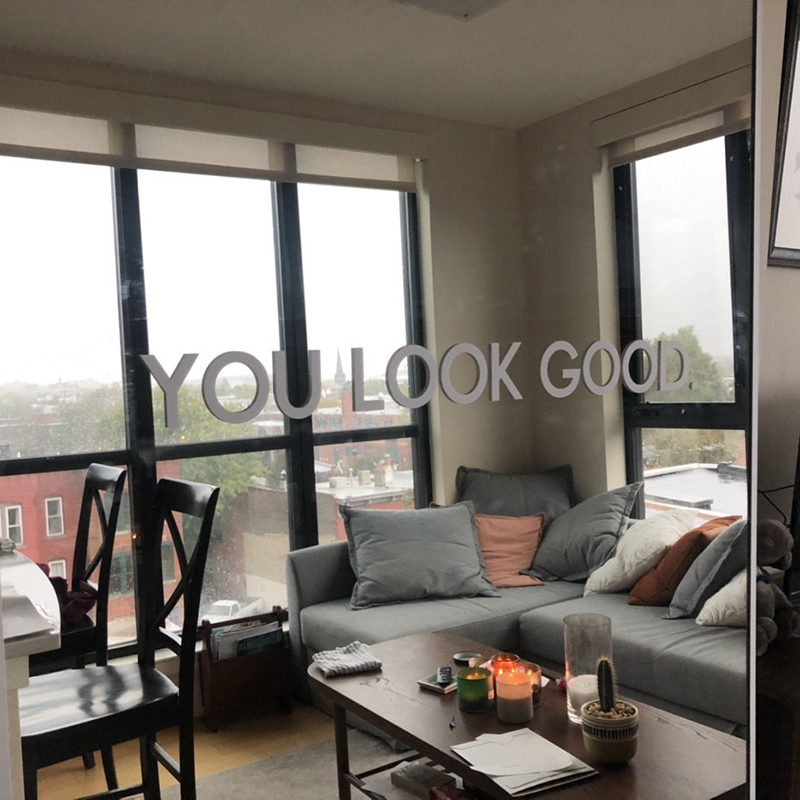 You Look Good Mirror Wall Stic - огляд і ціна Home Bathroom Quotes