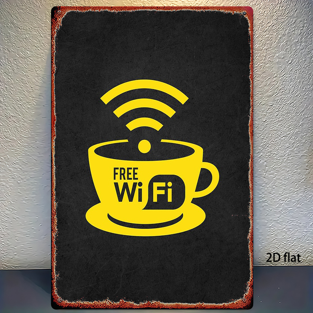 2D Vintage Metal Sign, WiFi Zo - огляд і ціна Home Decor Bathroom Ideas