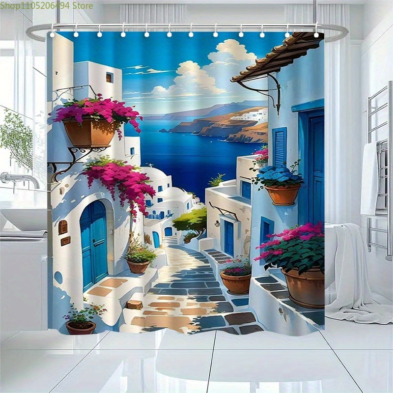 Santorini Greek Island Shower  - огляд і ціна Home Decor Bathroom Ideas