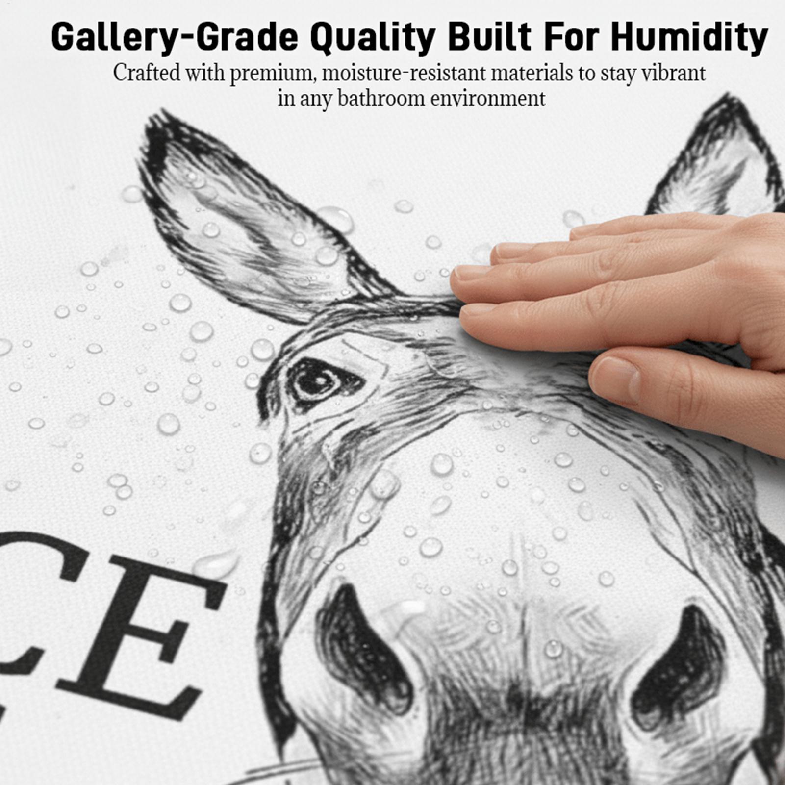 Abstract Funny Animals Donkeys - огляд і ціна Home Bathroom Quotes