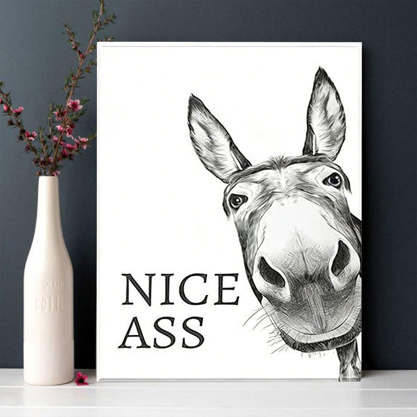 Abstract Funny Animals Donkeys - огляд і ціна Home Bathroom Quotes
