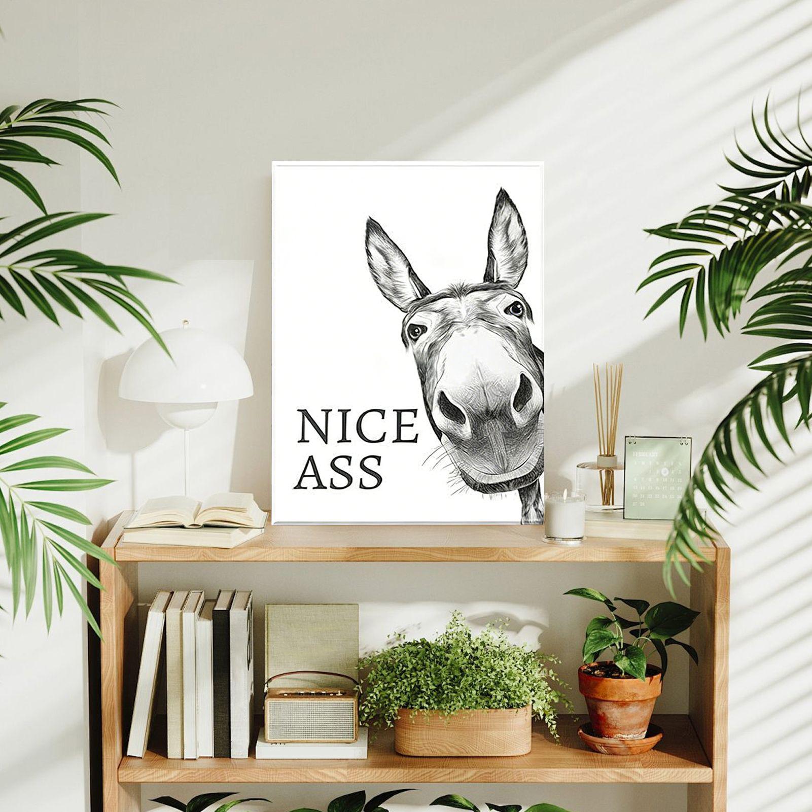 Abstract Funny Animals Donkeys - огляд і ціна Home Bathroom Quotes